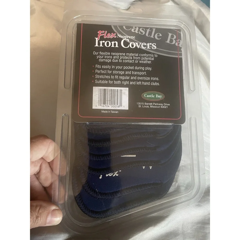 Castle Bay Iron Flex Neoprene Iron Covers Blue New In Package